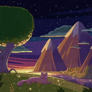 Mellow Skies cover art by Purrple Cat